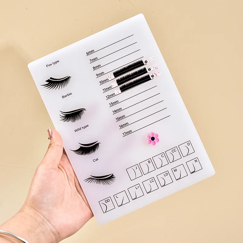 Nuova colla per estensione ciglia pallet acrilico innesto supporto per ciglia display scala piastra vassoio bordo multifunzione strumento per trucco ciglia