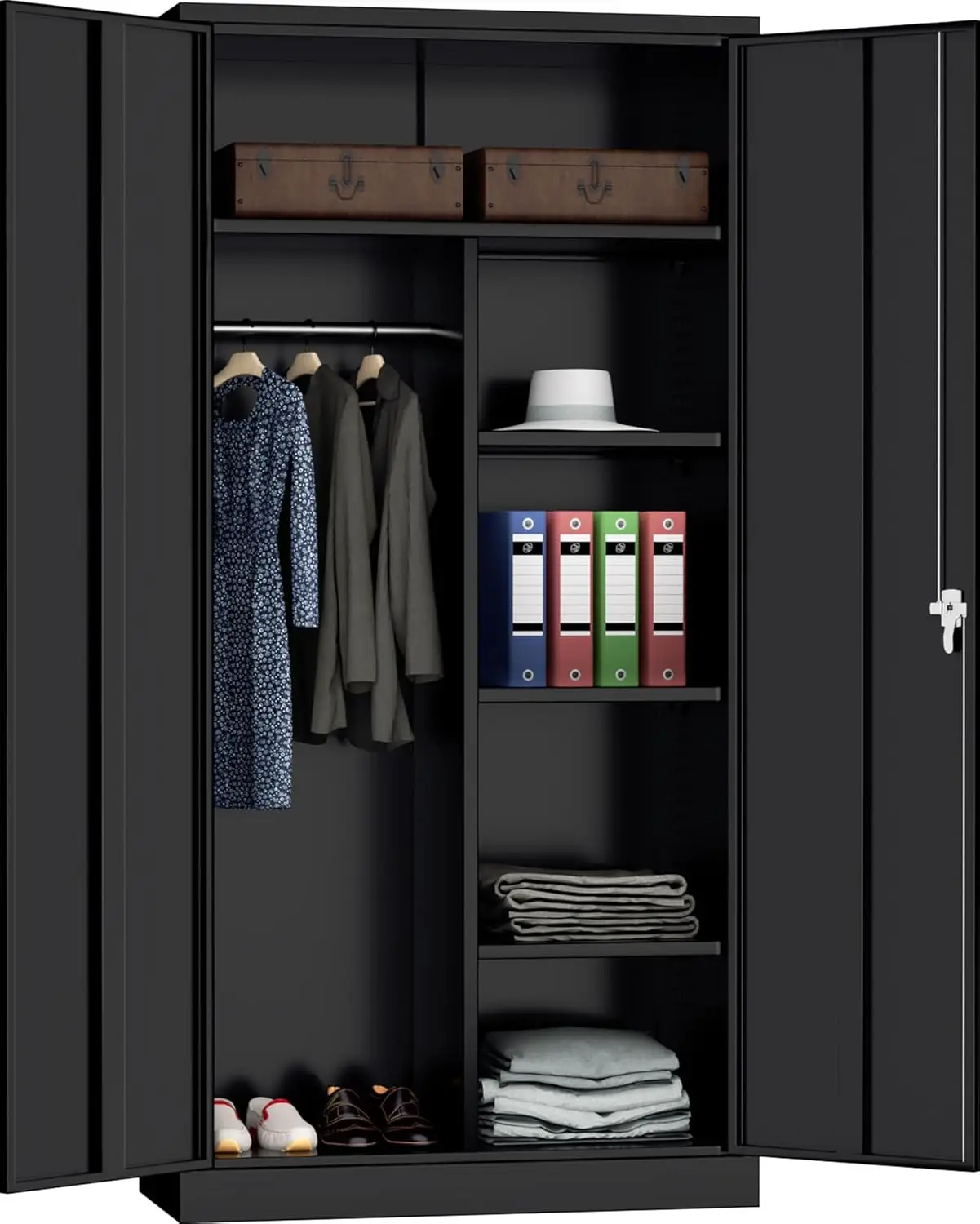 Metal Armoire Wardr…