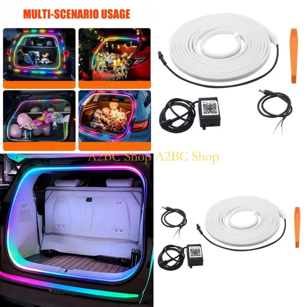 A2BC Auto On Light LED Light for Car Trunk Bluetooth-compatible APP Control Dynamic Color and Effect Easy Install