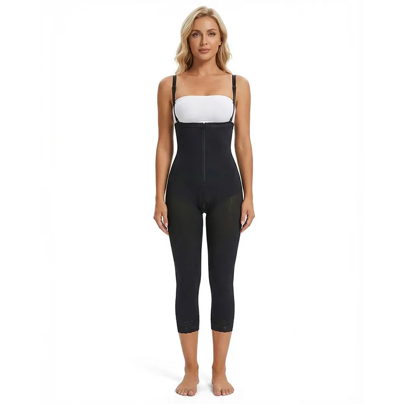 Fajas Colombianas Moldeadoras Women Tummy Control Shapewear Slimming Corset High Compression Knee Length Pants Stage 2 Post Op
