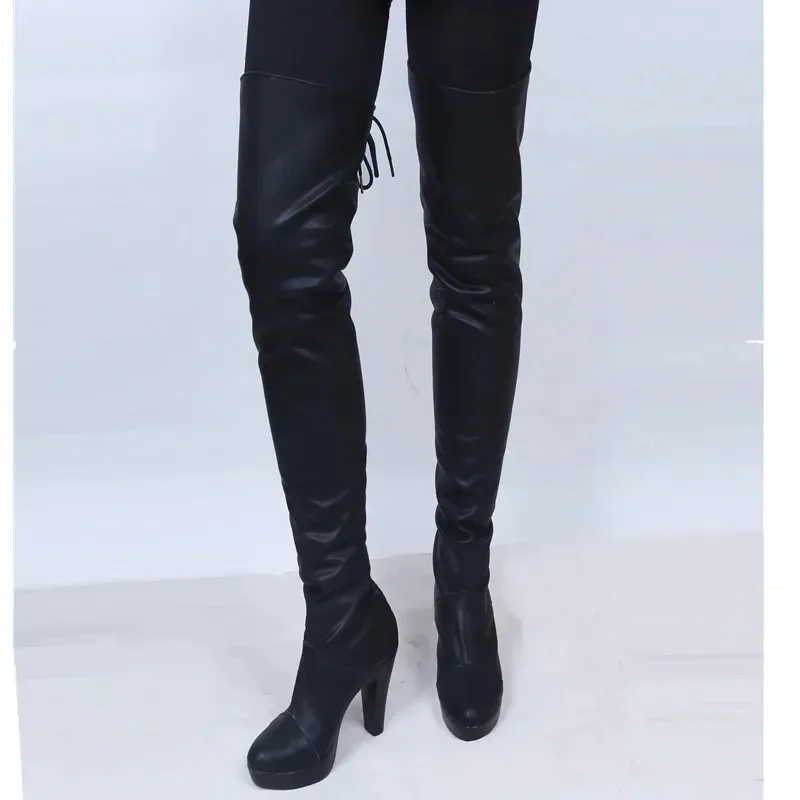 YI01 Ainiel NieR: Automata YoRHa No.2 Type B Обувь для косплея 2B Сапоги для косплея для женщин и девочек Хэллоуин Туфли на высоком каблуке CustJk8 *@