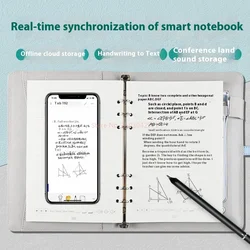 Smart Charging Notebook A5 Business Office Gift Paper Screen Sync Electronic Handwritten Notebook Loose leaf Notebook