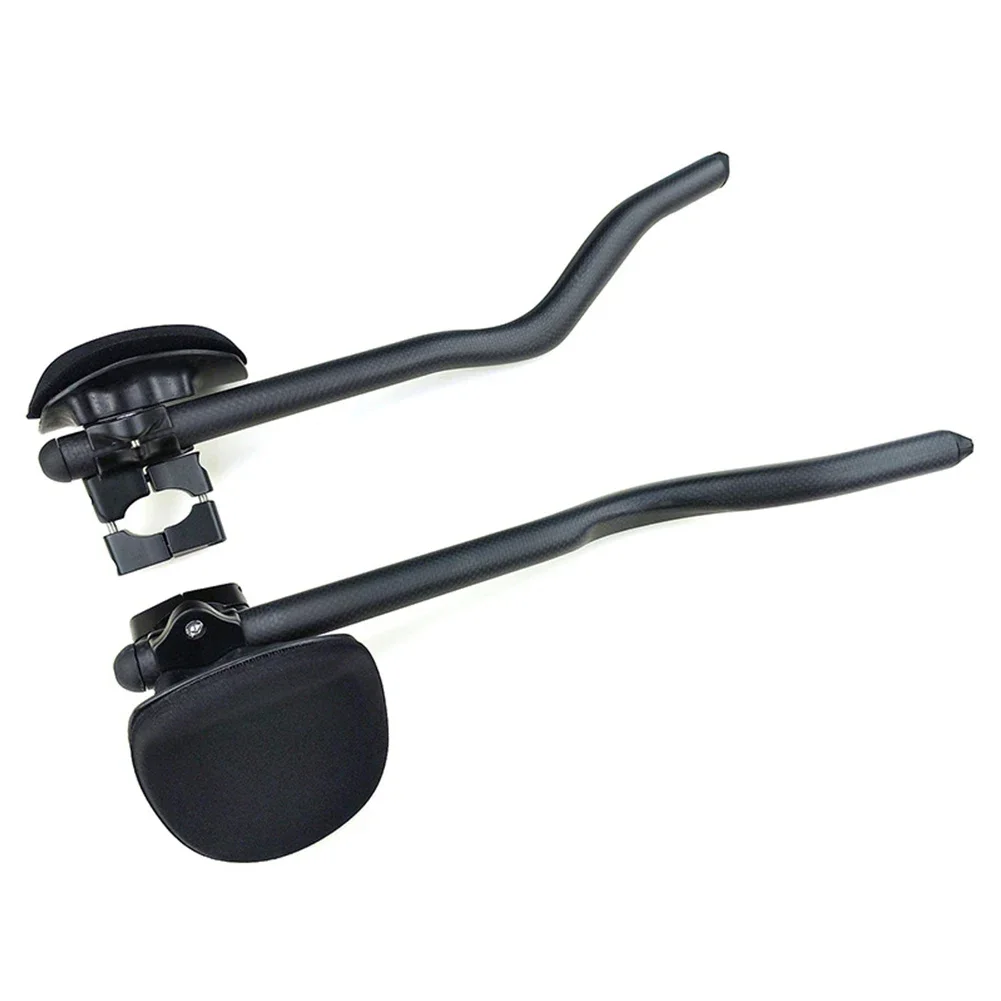 30°Bicycle Auxiliary Carbon Fiber Auxiliary Rest Handlebar For Flat Handlebar Road Bike Triathlon 3k Full Carbon Fiber Bike Bar