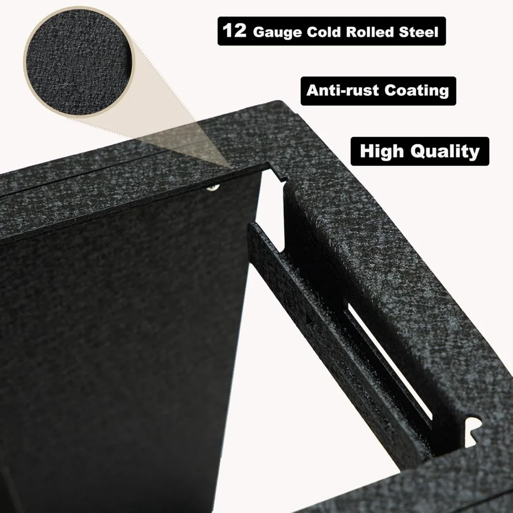 Center Console Safe Vault - KEREN Console Gun Safe Box Compatible with Subaru Outback 2015-2019, 4-Digit Combination Lock