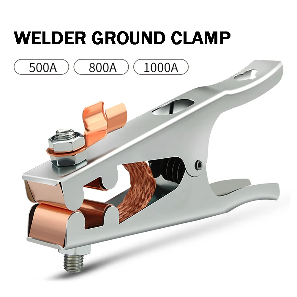 

500-1000 Amp Welding Earth Clamp Ground Clamps Electrode Holder Cable Clip for Welder Tools Arc Welding Accessories
