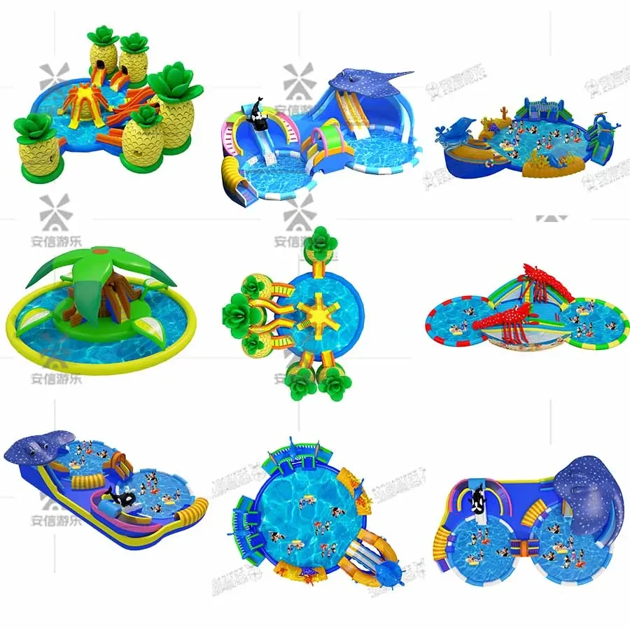 2023 New Design Commercial Inflatable Land Water Park For Children And Adult