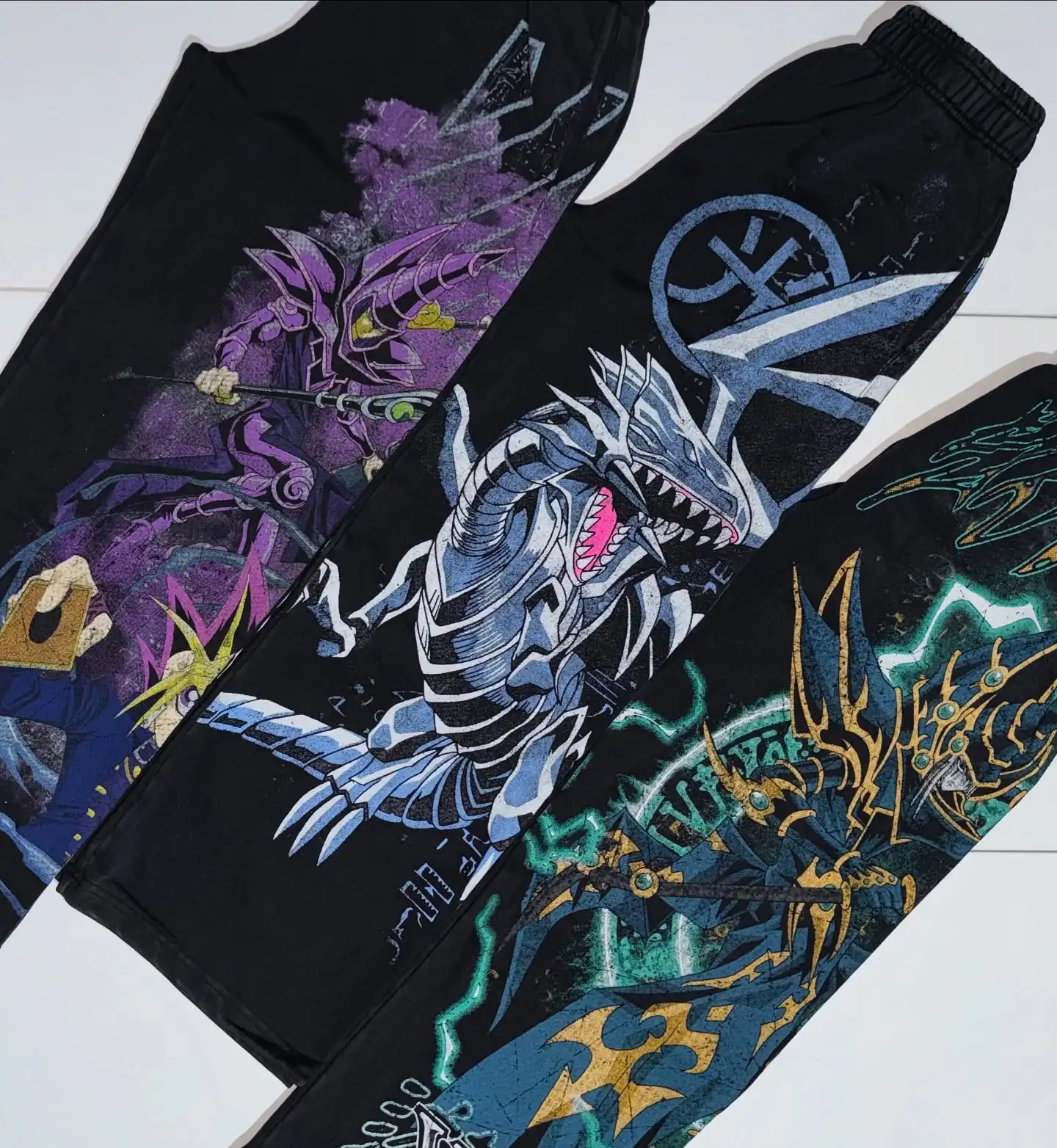 Yu-Gi-Oh print sportwear pants men women oversized 2025 hip hop streetwear women american joggers y2k pants gym trousers
