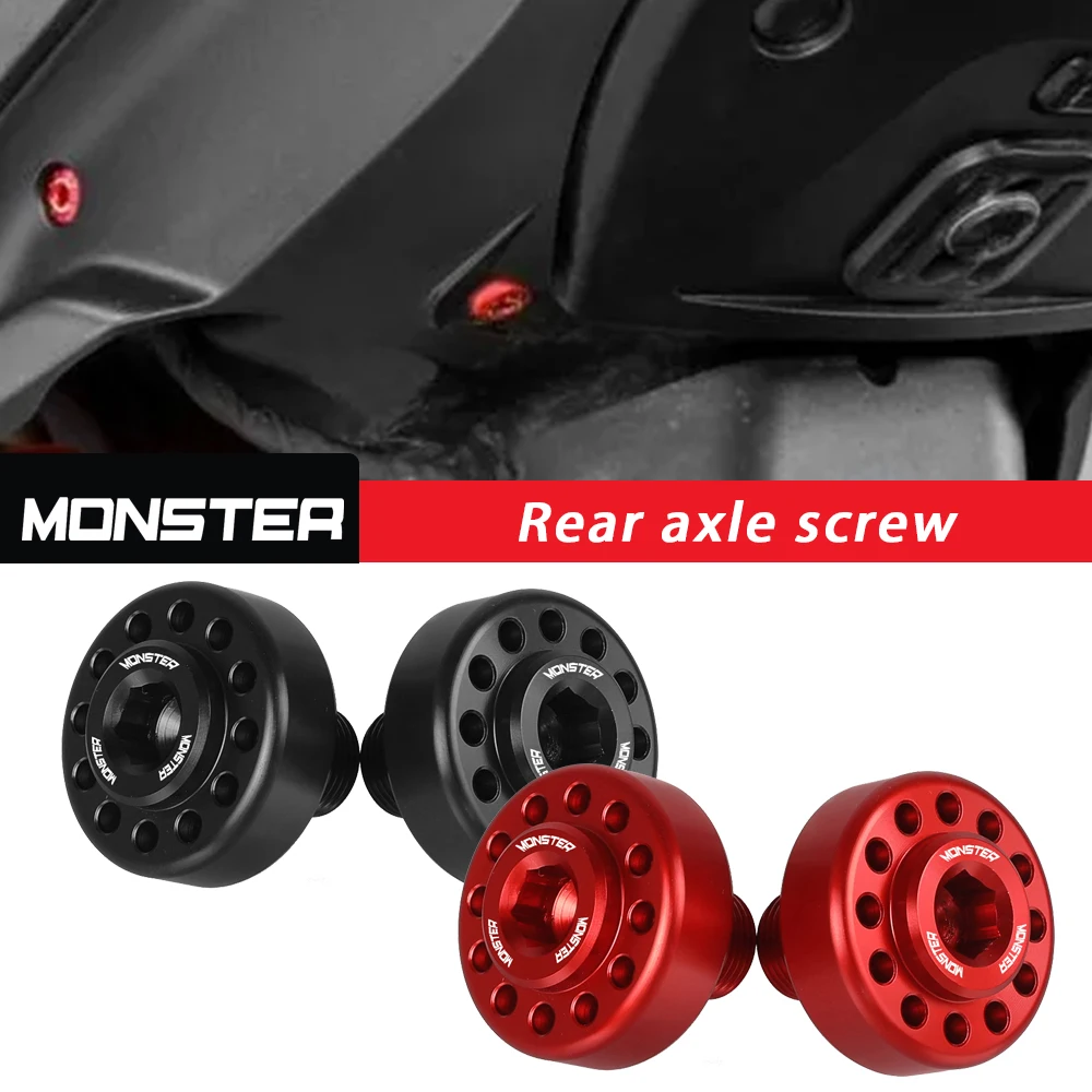 

FOR Ducati HYPERMOTARD 821 821SP 939 939SP 950 950SP 2019 2020 2021 Motorcycle CNC Aluminum Rear Axle Screw Hole Plug Screws Cap