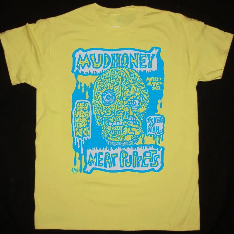 تي شيرت Mudhoney Band On Tour مع دمية اللحم بالحجم الكامل S 5XL SS388