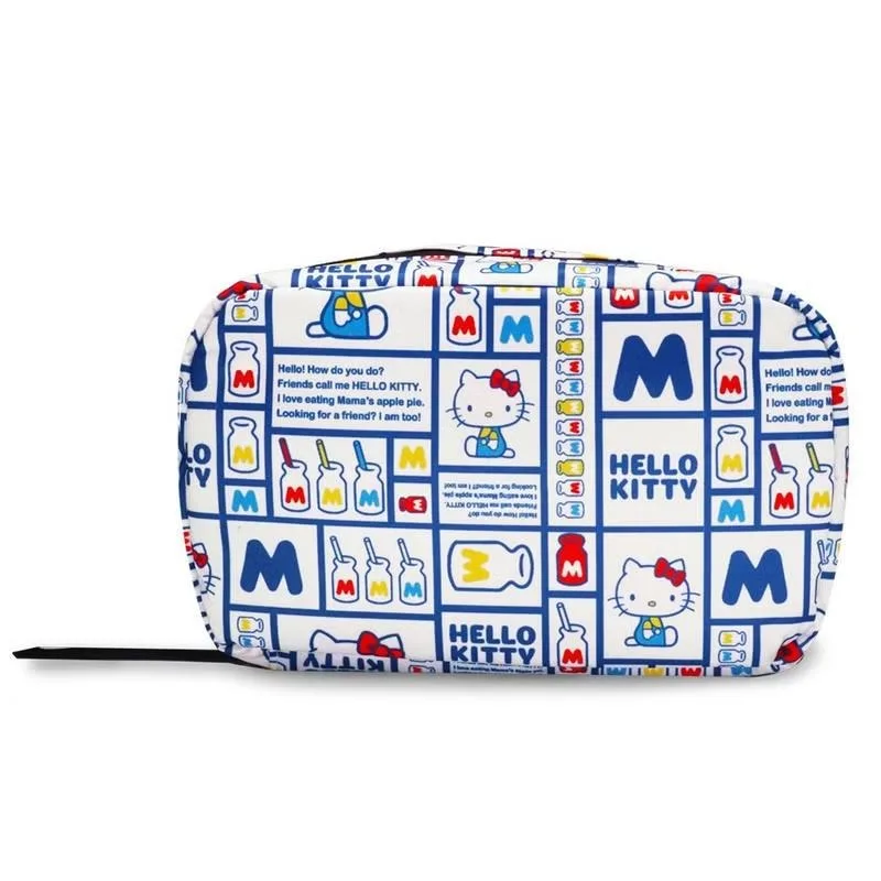 

Hello Kitty Makeup Bag Cute Anime Versatile Folding Fashion Outdoor Home Dustproof Storage Desktop Ornament Girl Gift Wholesale