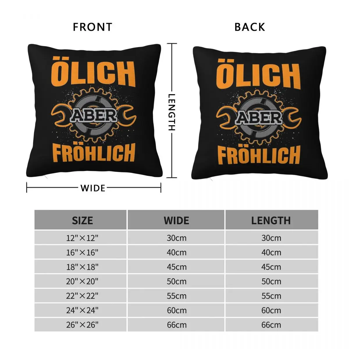 ﾖlich Aber Frﾶhlich Square Pillowcase Polyester Linen Velvet Pattern Zip Decorative Pillow Case Bed Cushion Cover 45x45