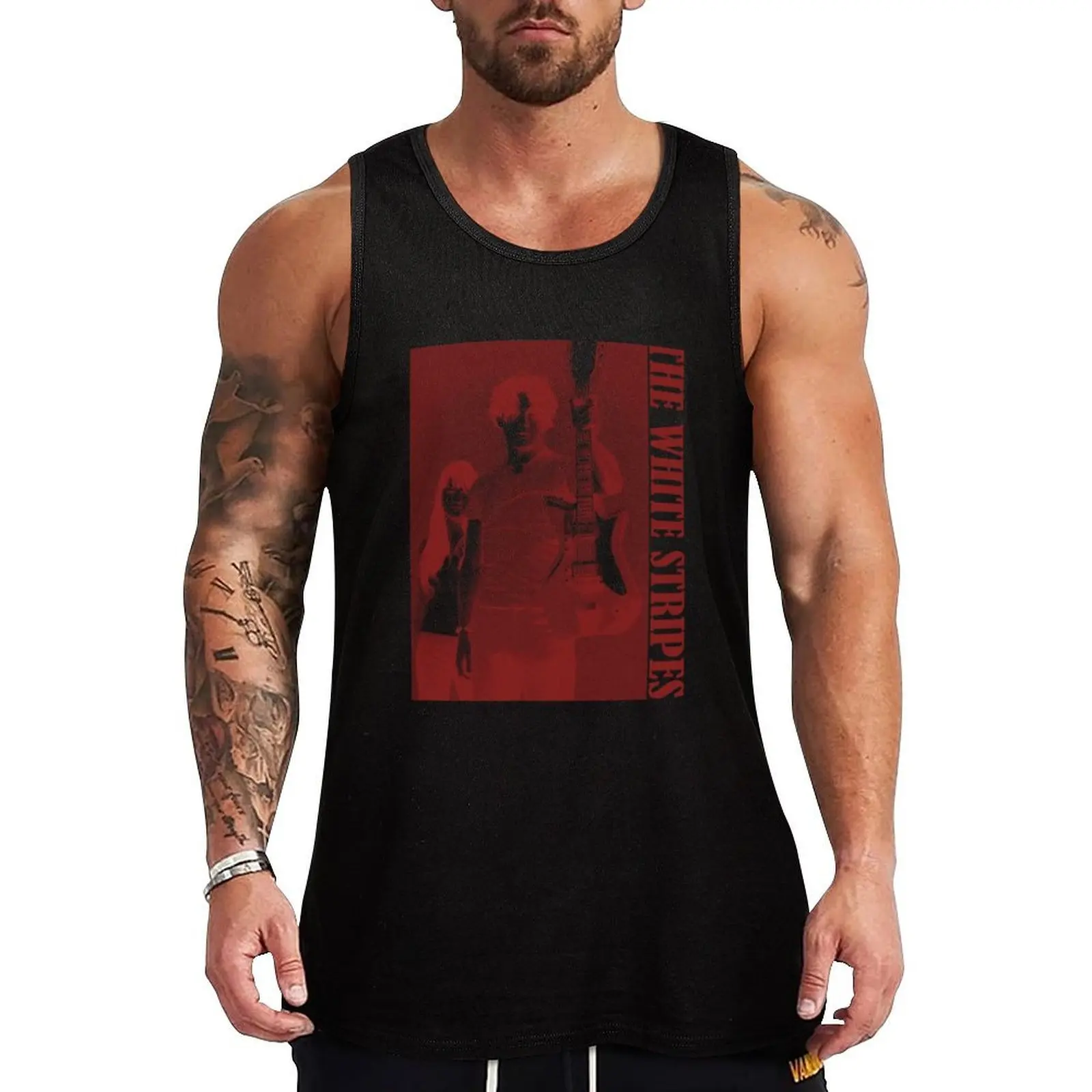 The White Stripes Tank Top Sports Fitness Tank Top Quick Dry Moisture Wicking
