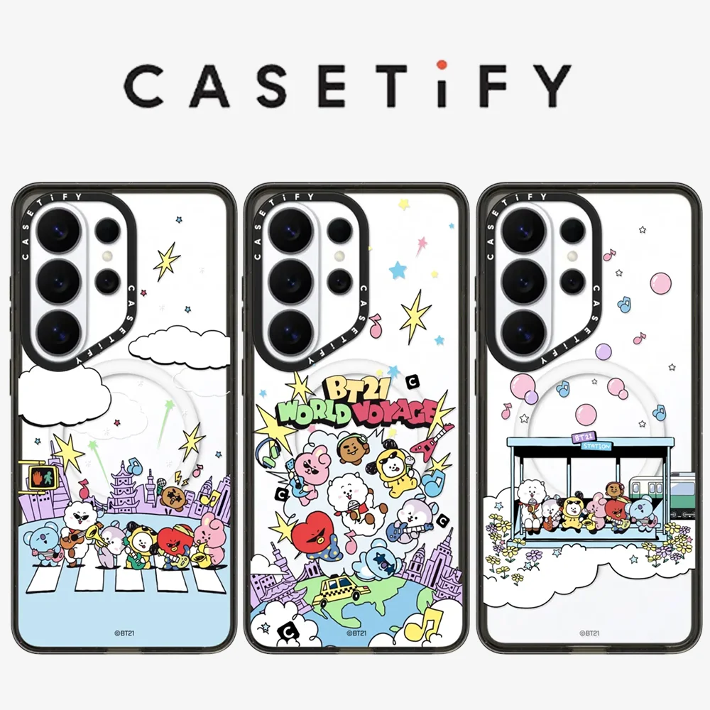 CASETiFY × BT21 WORLD VOYAGE Music Camp Series Magnetic Drop-proof Case for Samsung Galaxy S23 S24 S25 S26+ Ultra Plus