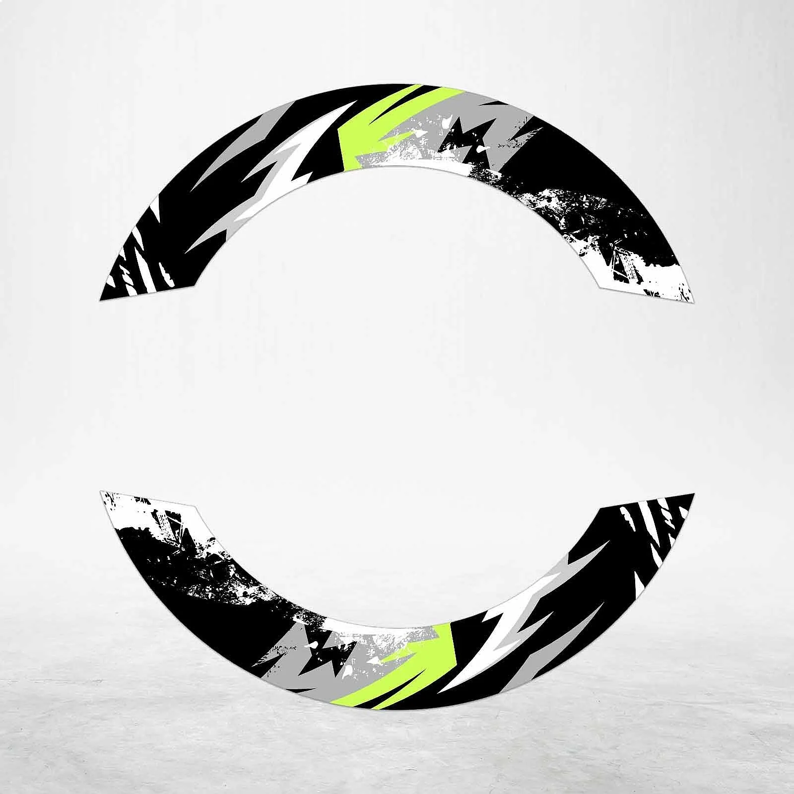 S03B Light Green 2-Piece Rim Decals Wheel Stickers For YZF-R1M 2015-2020