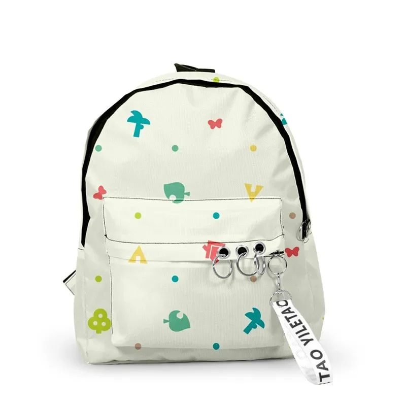 Sac à dos en toile animal pour filles et femmes, sacs d'école Nook, sac de voyage, sacs pour ordinateur portable, fête d'Halloween, garçons