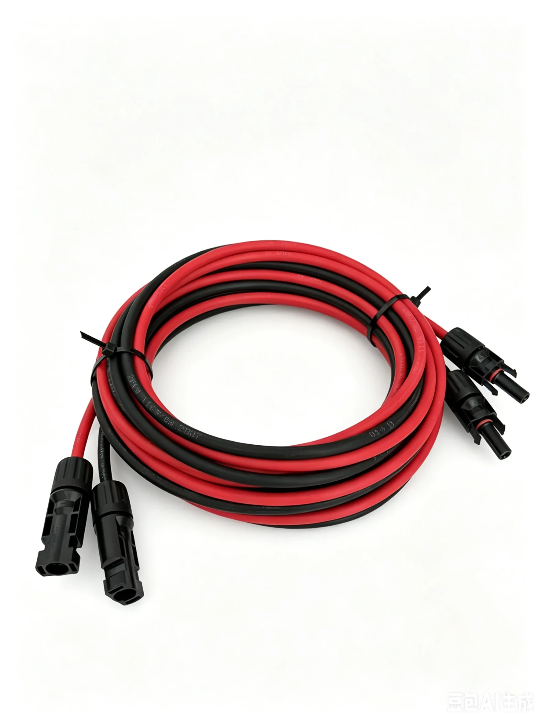 10 Meter Solar Extension Cable, M&F Connector, Black and Red, 1 Pair