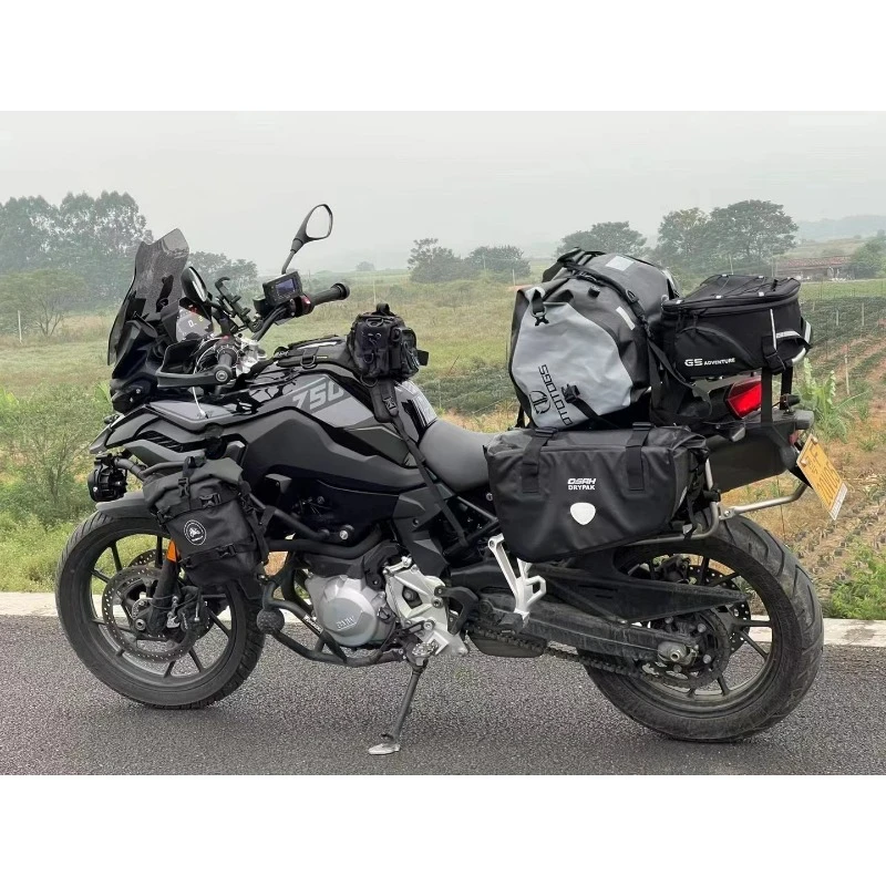 OTOTOGS Motorcycle Bag 48L/66L Waterproof PVC Tail Saddle Bag Durable Dry Luggage Outdoor Bag Motorbike Rear Seat Bag Accessory