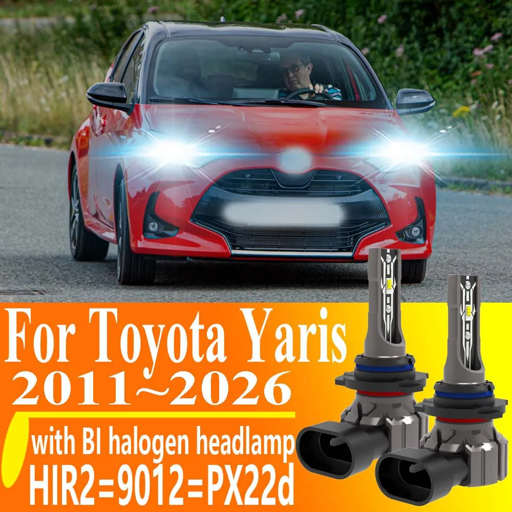 

2 шт. HIR2 9012 PX22d Светодиодные лампы для фар Canbus без ошибок, мощные автомобильные лампы-диоды 12В 55Вт для Toyota Yaris Cross 2011~2026