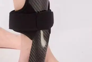 Lightweight Carbon Fiber Ankle Foot Orthosis for Drop Foot Moderate Ankle Instability and Limb Spasticity Gait Assistance