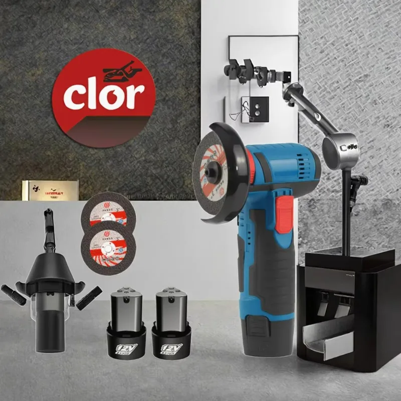 

Portable 12V Battery Powered Mini Angle Grinder Industrial DIY Handheld Cutter Polishing Machine Trigger Cordless Mini Grinder