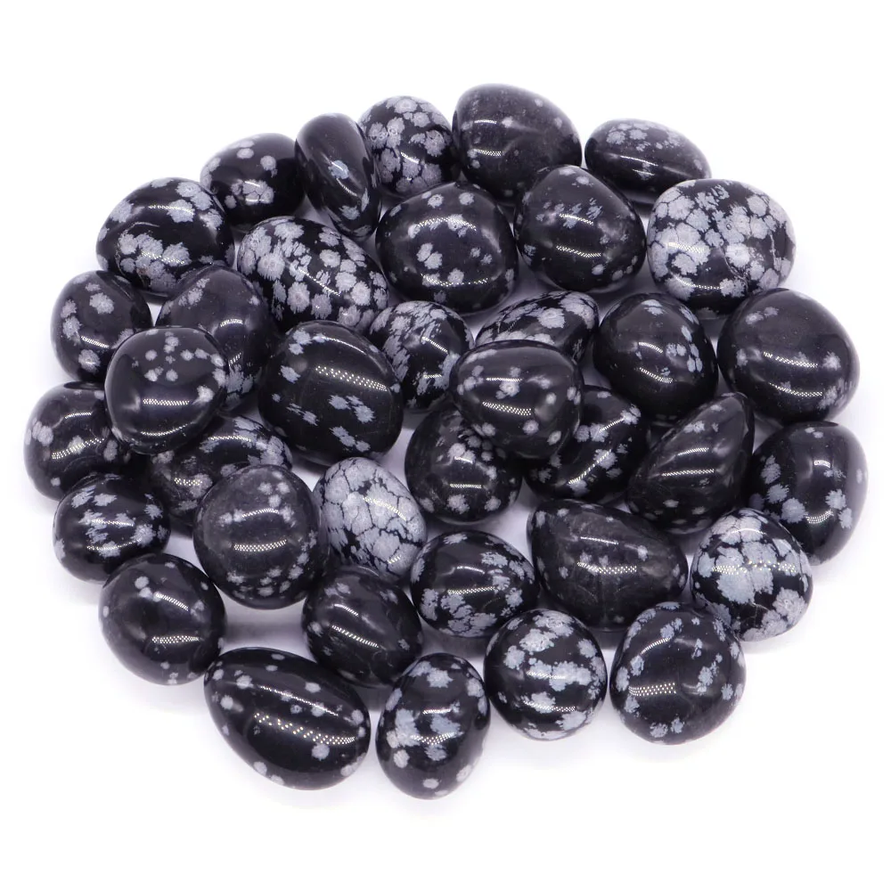 Piedras preciosas naturales a granel, copo de nieve, obsidiana, Reiki, curación, piedras caídas, energía, minerales, Chakras, espécimen, pecera, decoración de acuario