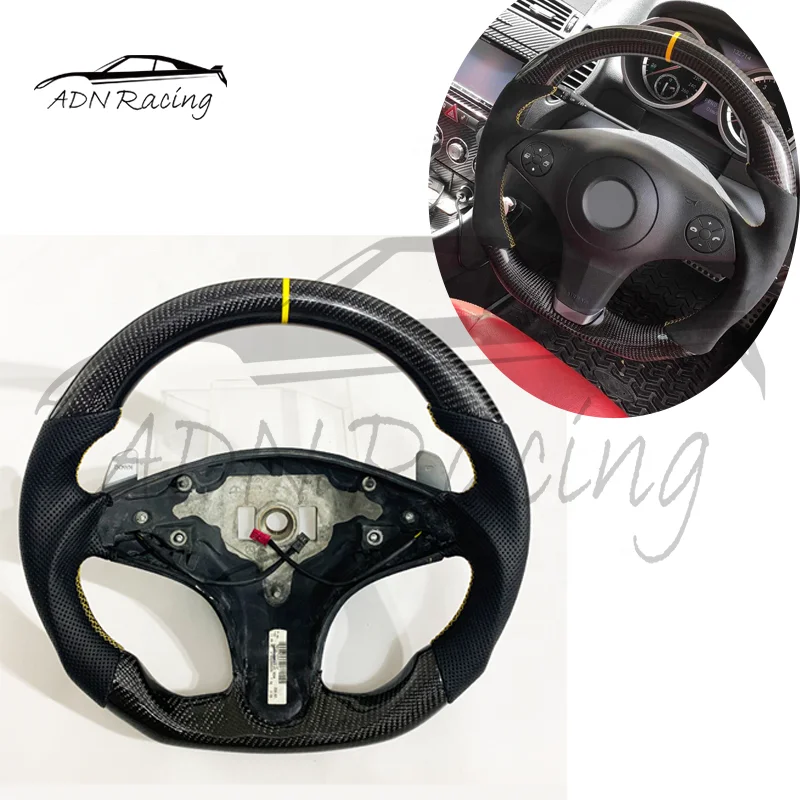 

For Mercedes Benz W204 C-Class C350 C300 C280 C63 AMG Carbon Fiber Custom Steering Wheel