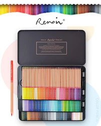 Marco Renoir 24/36/48/72/100/120 Colors Oil Color Pencil Water Soluble Colored Pencils For Sketch Painting Student Art Supplies