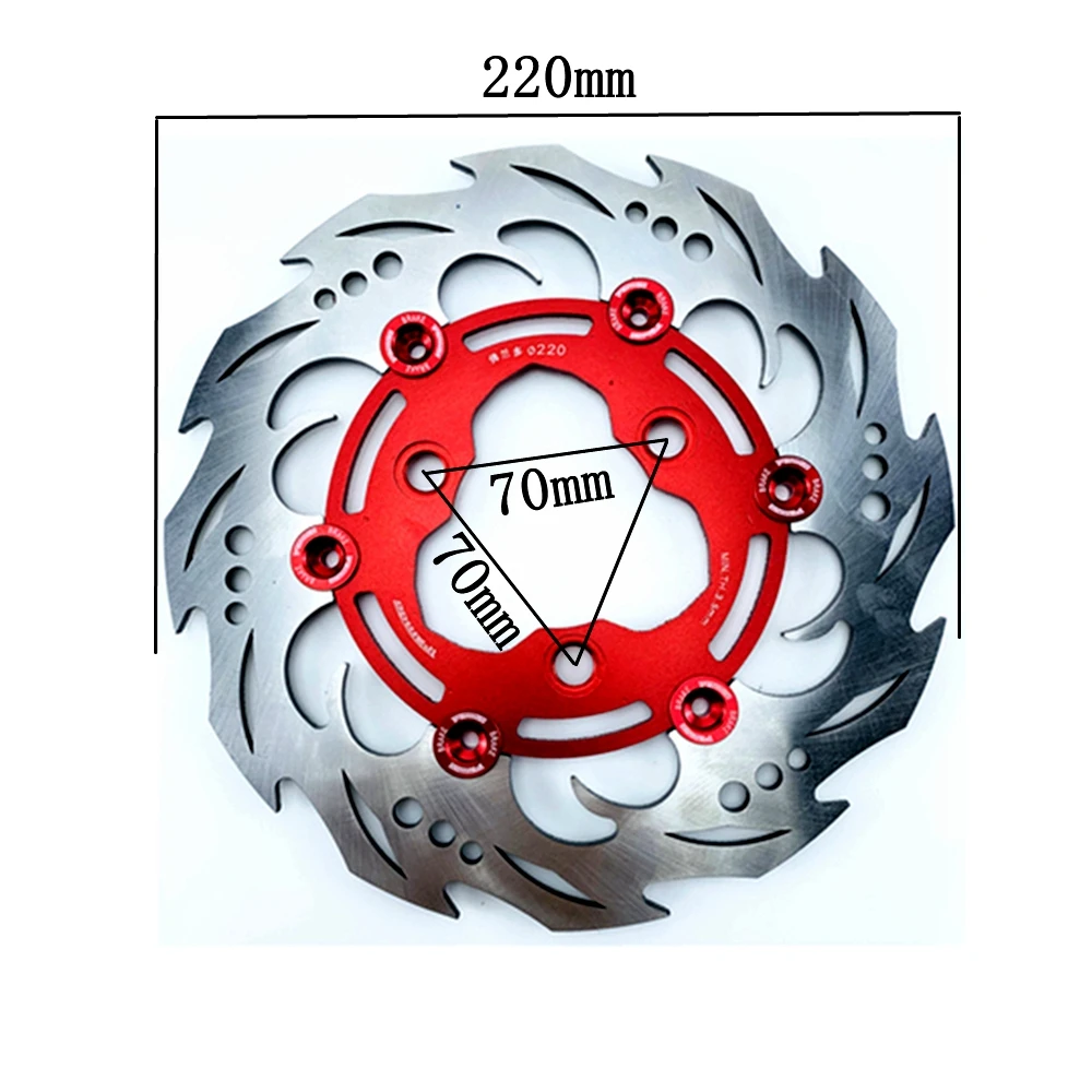 Universal Electric motorcycle Floating disc 220mm brake disc For Surron Yamaha Aerox Nitro BWS Zuma RSZ JOG Force M3 Niu N1S