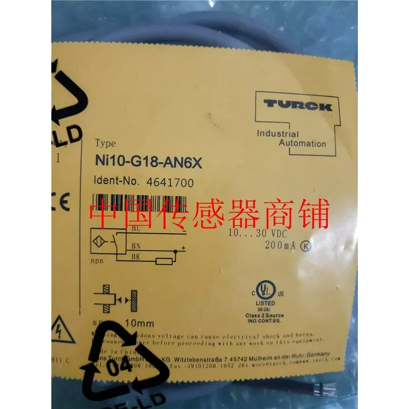 for Turck Proximity Switch Sensor NI10-G18-AN6X New Hot Selling Inductive Sensor Real Shot High Quality Reliable Performance