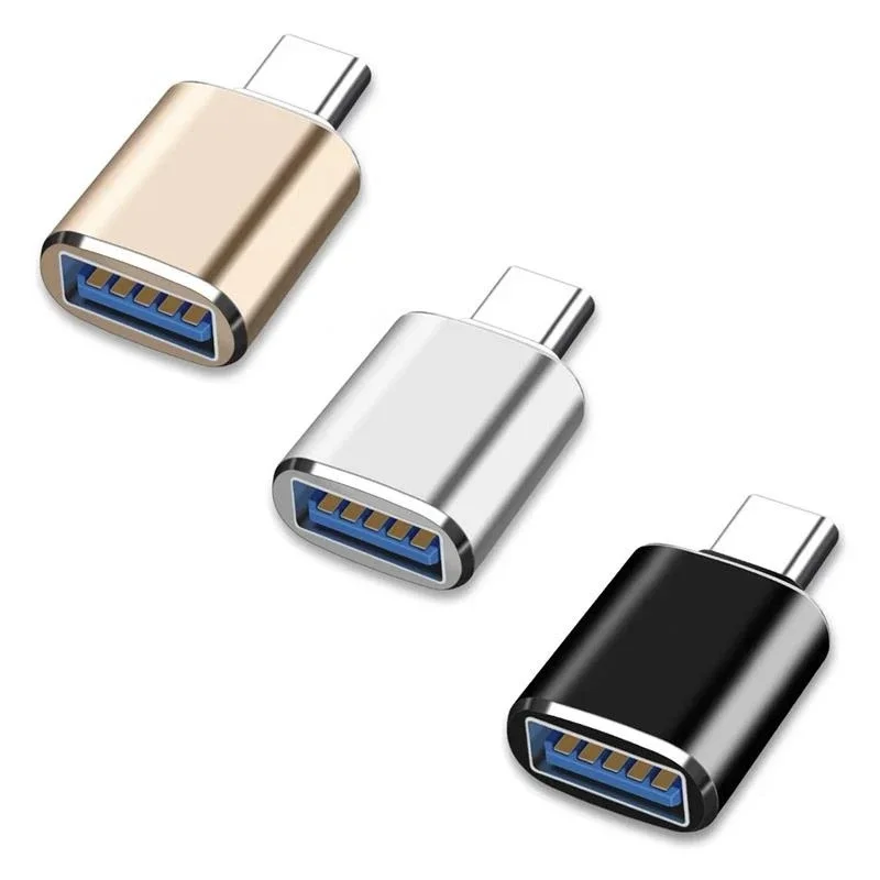 1/3pcs USB A Male To USB Type-C Female Adapter Converter Type C To USB 3.0 OTG Adapter Connector for Mobile Phone Data Transfer