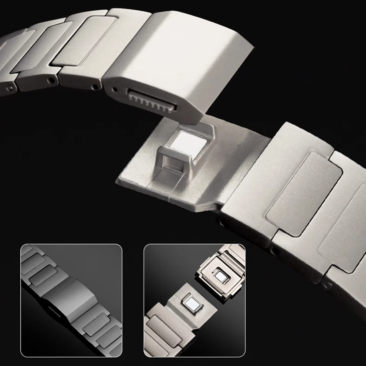 Luxury Titanium Magnetic Strap for Samsung Galaxy Watch 8 40mm 44mm 8Classic 46mm business strap Bracelet for Galaxy Watch 8