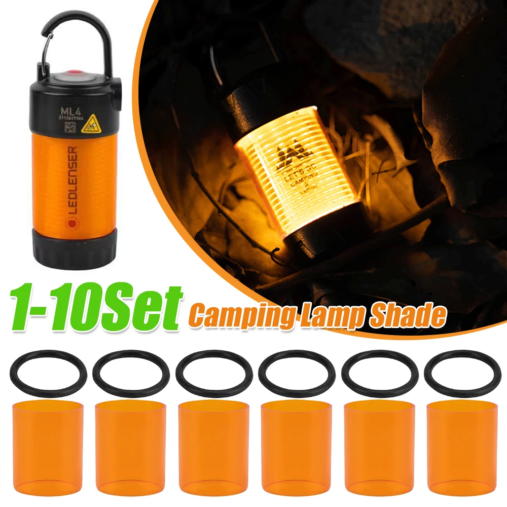 

1-10Set For Thor Ml4 Camping Lamp Shade with Rubber Band Mosquito Repellent Lamp Shade Eye Protection Camping Lamp Cover Parts