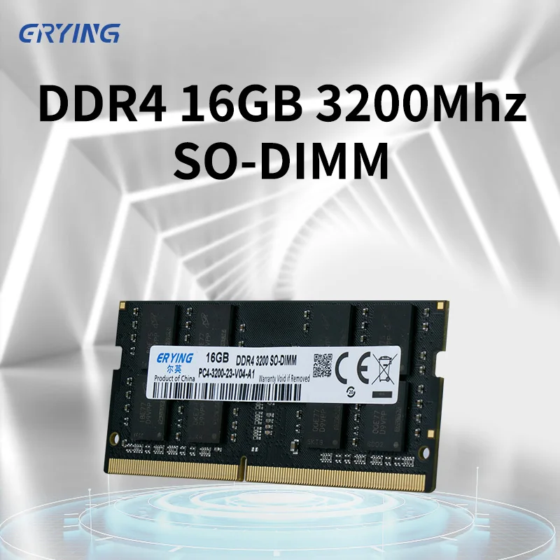 ERYING 1piece DDR4 8GB 16GB Laptop RAM 2666Mhz 3200MHz 260Pin SODIMM Notebook Memory