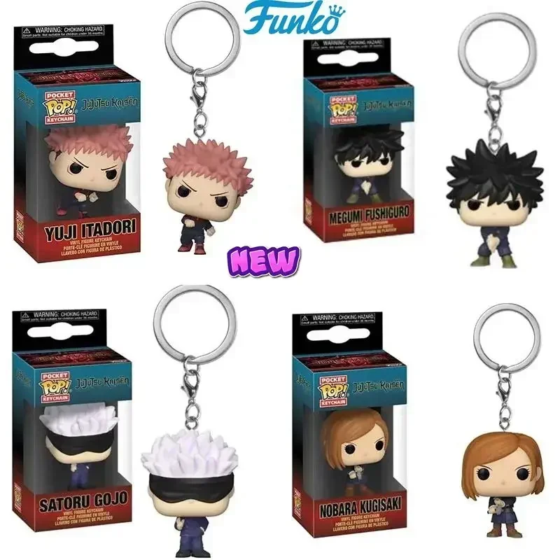 Funko POP Pocket Pop Keychain Toy Jujutsu Kaisen Satoru Gojo Nobara Kugisaki Yuji Itadori Vinyl Figure Model Toys for Children