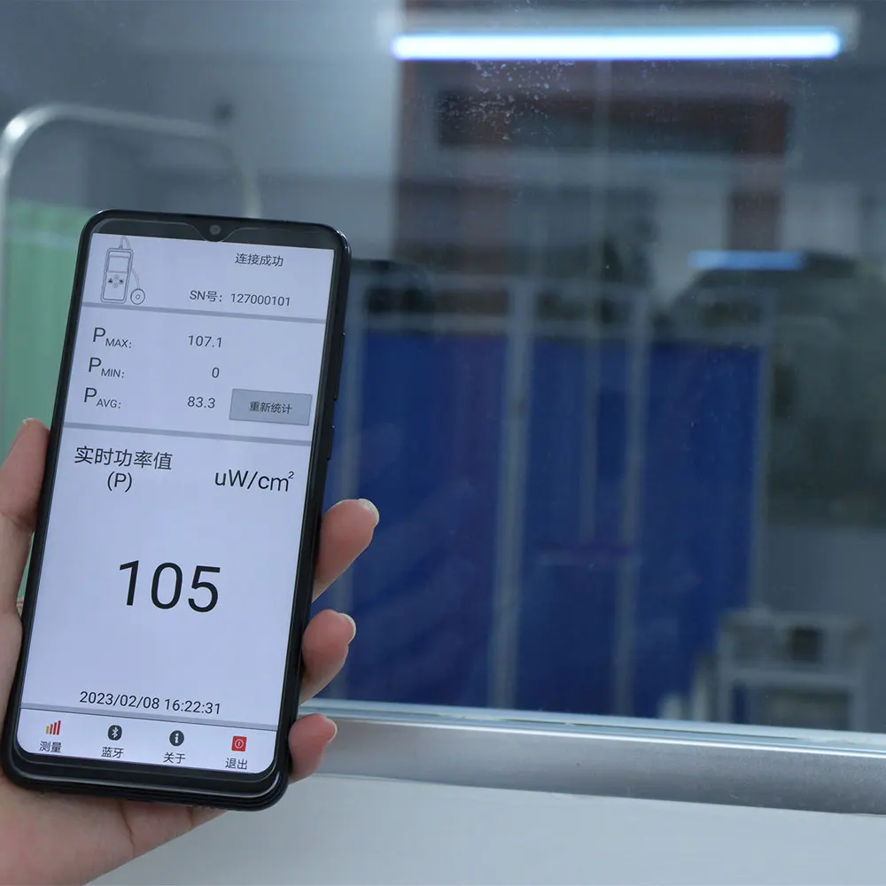 LS127C встроенный УФ-фотометр для измерения интенсивности излучения бактерицидных ламп UVC, тестер с функцией Bluetooth