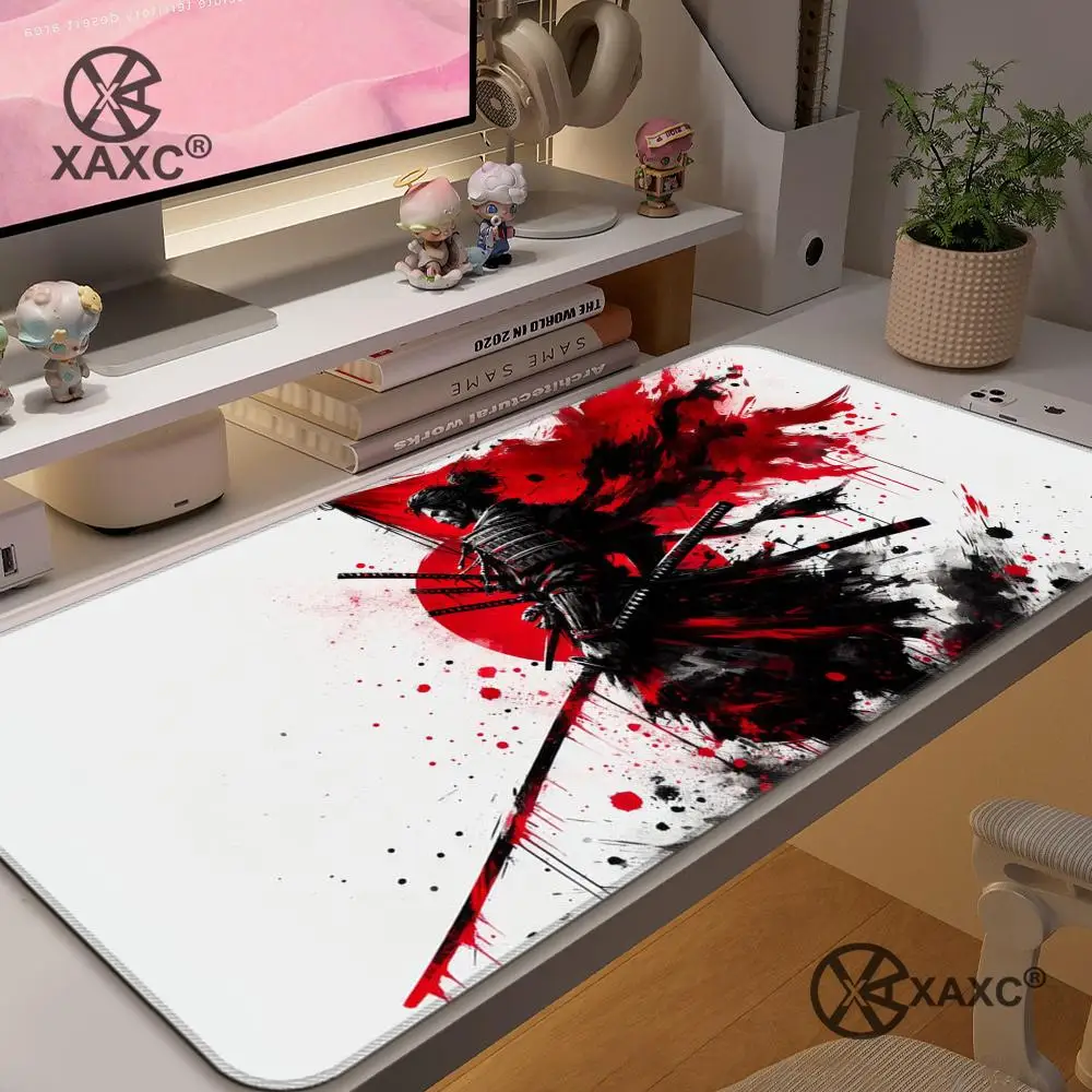 

Japanese samurai XAXC Mouse Pad large keyboard mouse desk pad non-slip rubber gaming mouse pad laptop mouse carpet
