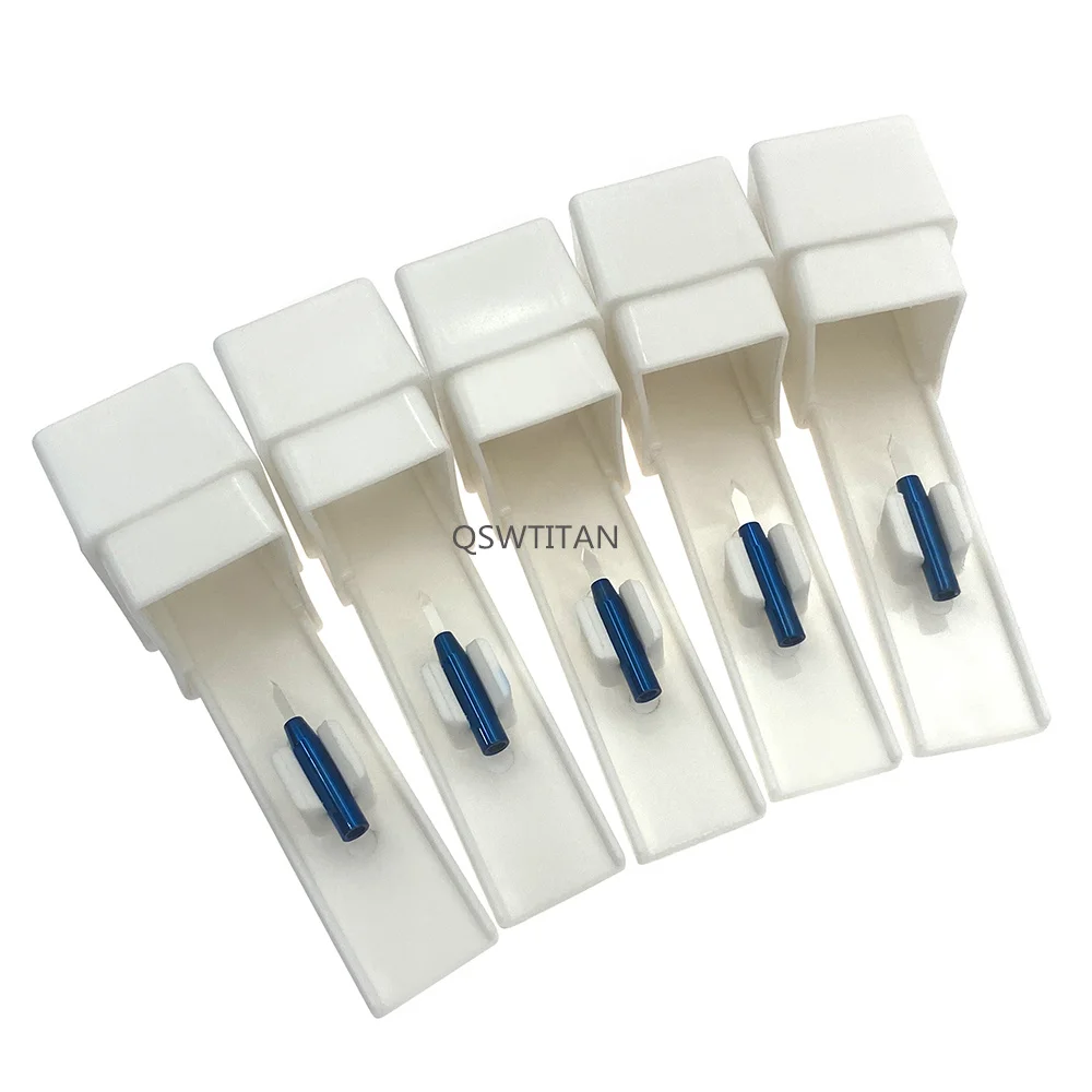 1pcs Sapphire Keratome Crescent blade Ophthalmic Clear Cornea Blades Double Single Edge Lancet Trifacet Blades