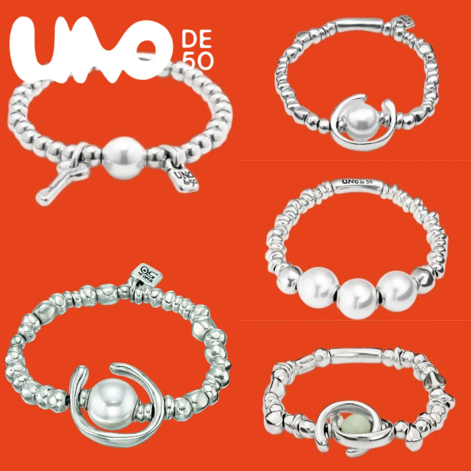 

Affordable UNOde50 2025 Bracelet: 24K Silver & Gold Luxury Design