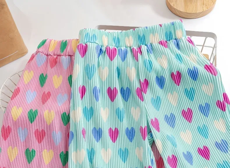 0-6 Jahre Baby Mädchen Liebliche Bedruckte Freizeithose Kinder Elastische Taille Mädchen Süße und Niedliche Dünne Moskitohose Sommer Neu – Detail 6