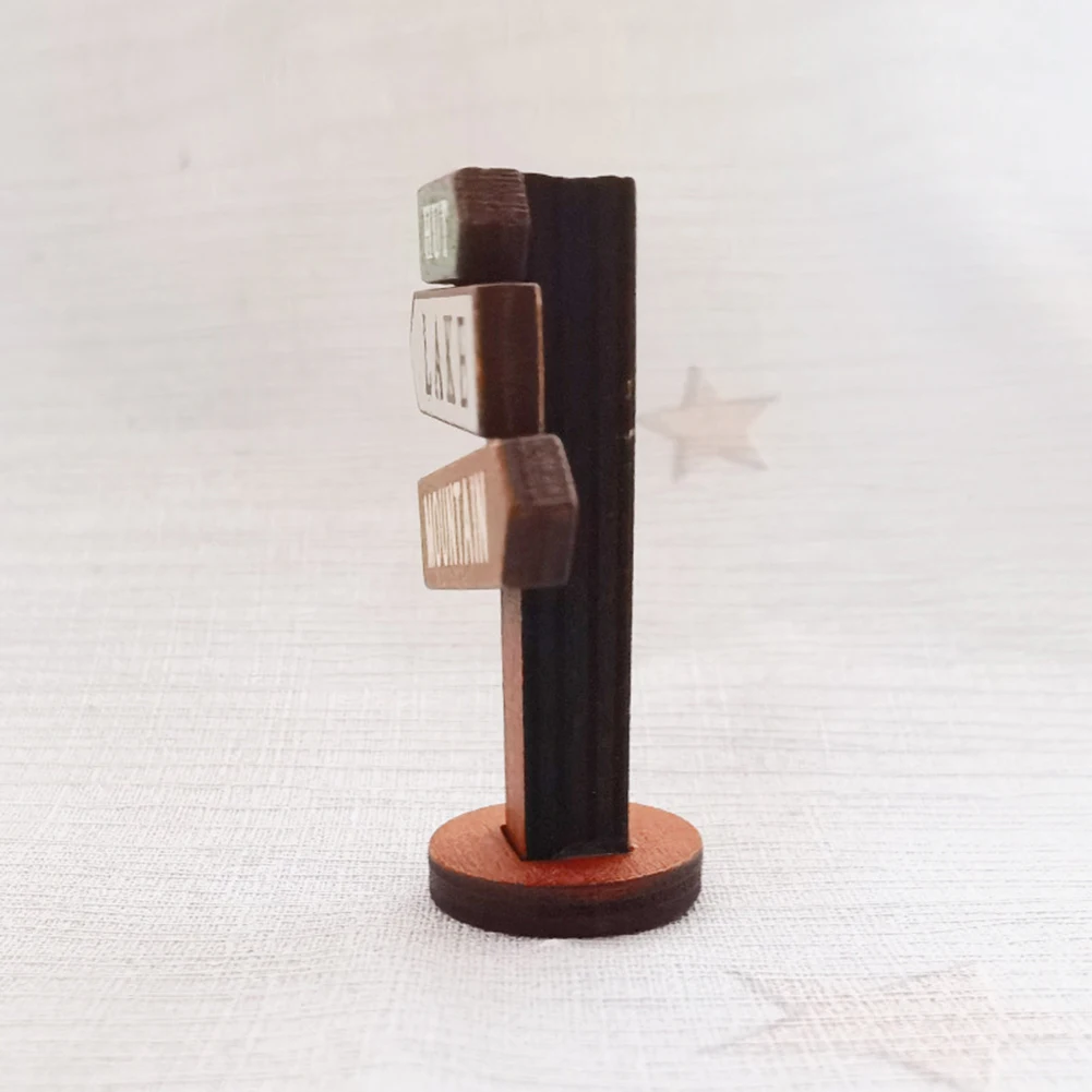 Señales de tráfico de escena en miniatura y adornos de señales de tráfico, piezas de ladrillo, vista de calle de ciudad, accesorios de construcción, 4x1,3x5,3 cm, 1 ud.