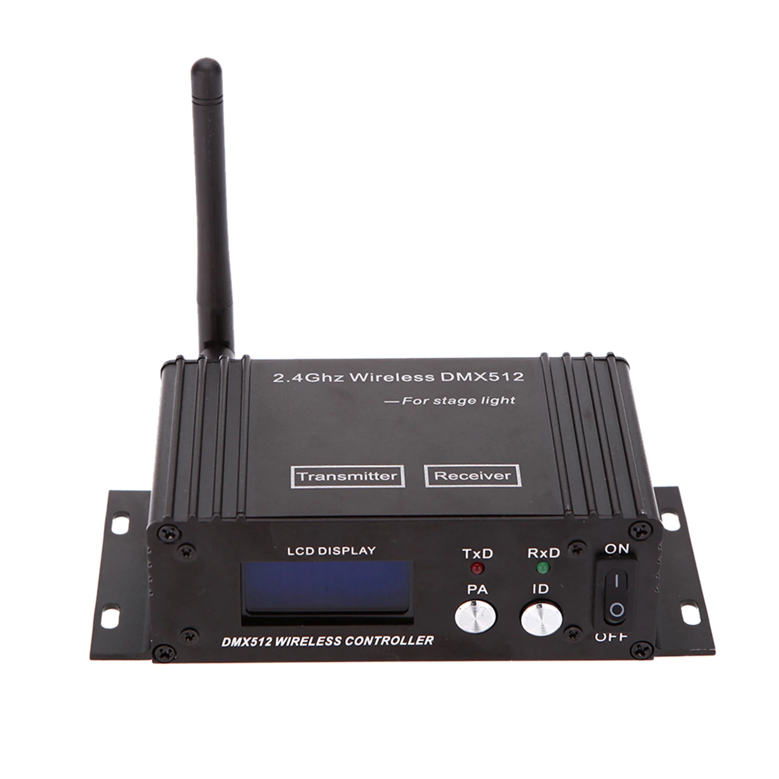 

DMX512 Transmitter Receiver Lighting Controller 2.4G ISM 126-Channel Jumping 4 Grade Power Adjustable Repeater Lights Controller