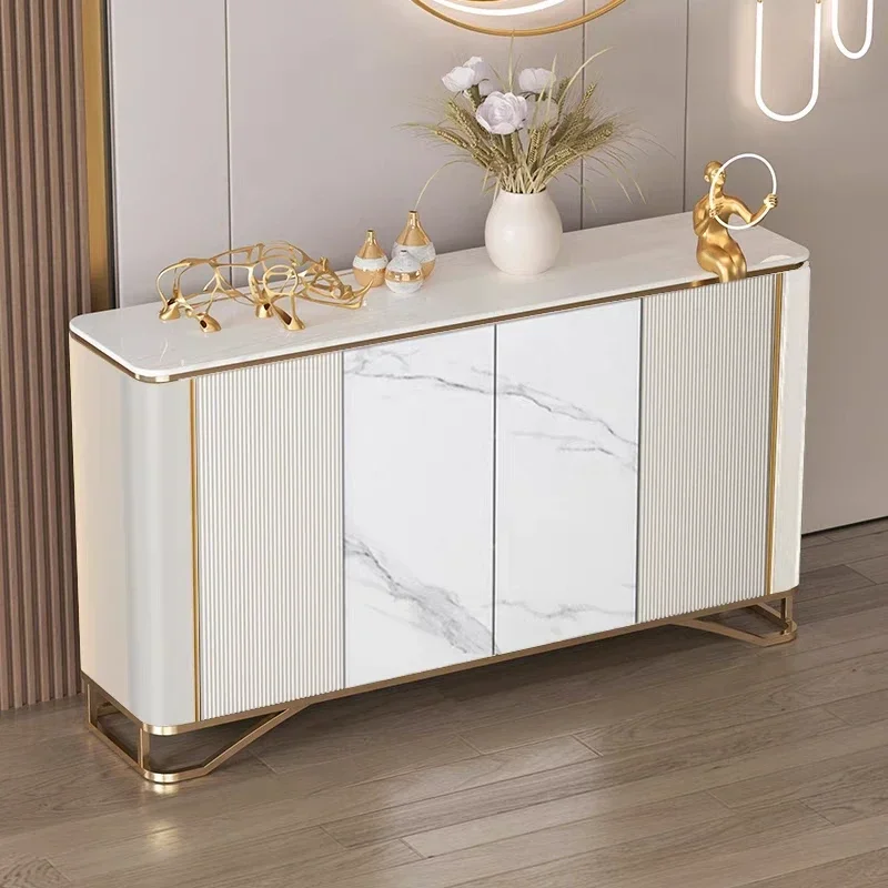 Shoerack Shoe Rack Shoes Organizer Crack Shelves Modern Simple Nordic Rock Slab Dining Side Cabinet Living Room Storage Cabinet