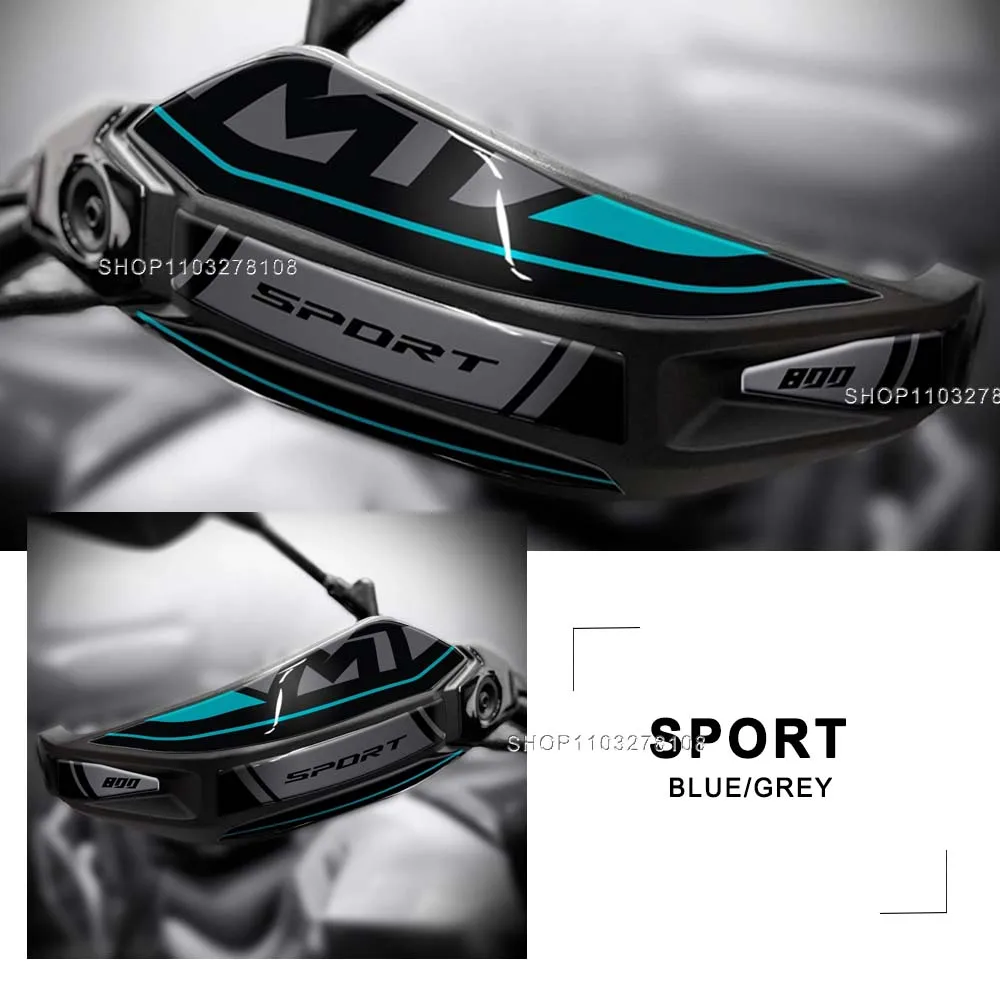 For CFMoto 800MT Touring/Sport/Explore/Limited Edition 2023 Motorcycle 3D Resin Handguard Decal Hand Guard Protection Sticker
