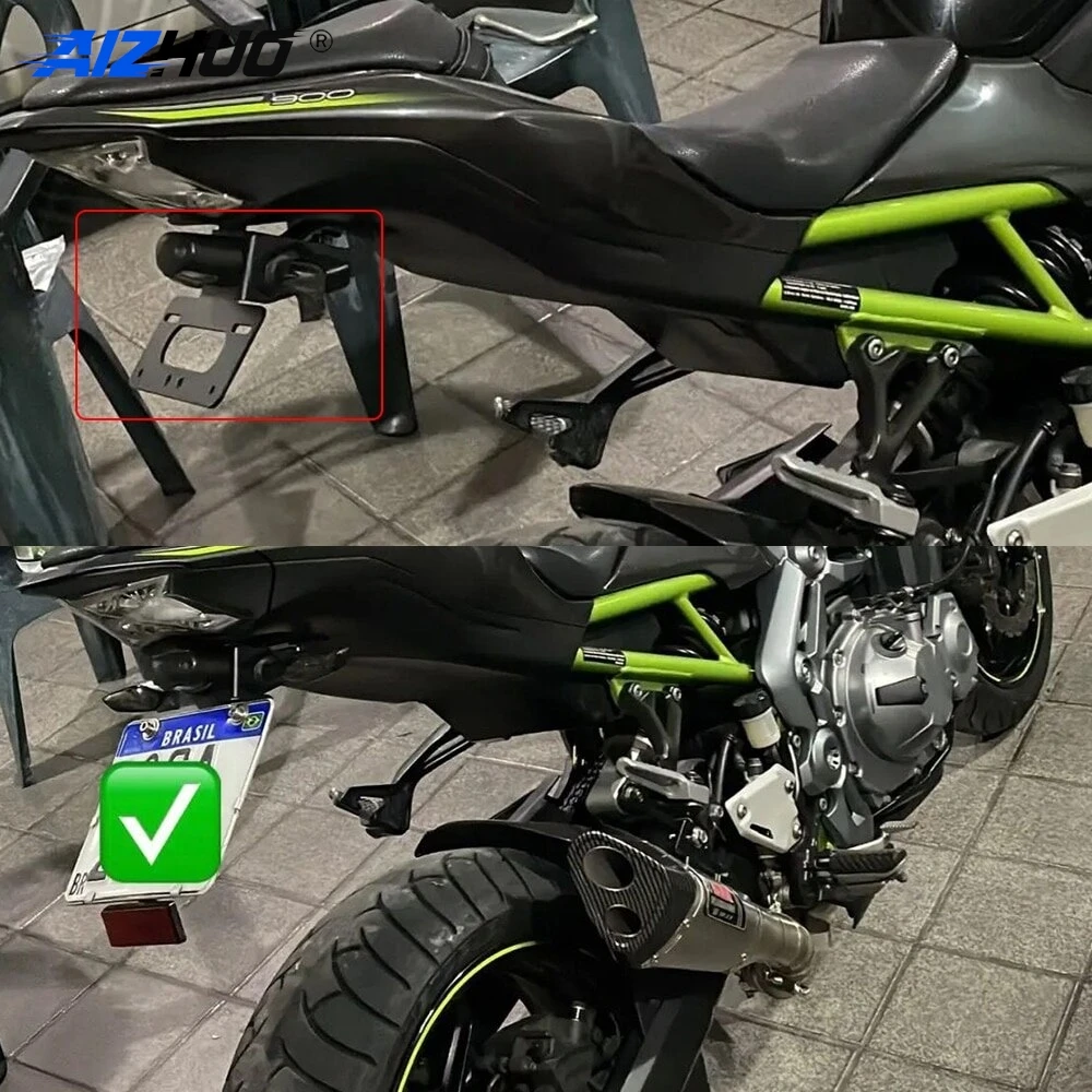 For Honda CRF300L Rally CRF300RX CRF300RL CRF300 CRF 300 L RL Motorcycle Accessories License Plate Holder Extend Tail Reflector