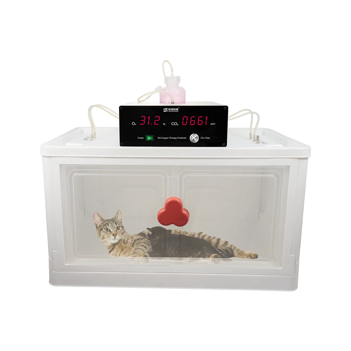 

Veterinary O2 Monitoring / C02 clear Machine for Pet Healthcare for Dogs and Cats Pet Incubator