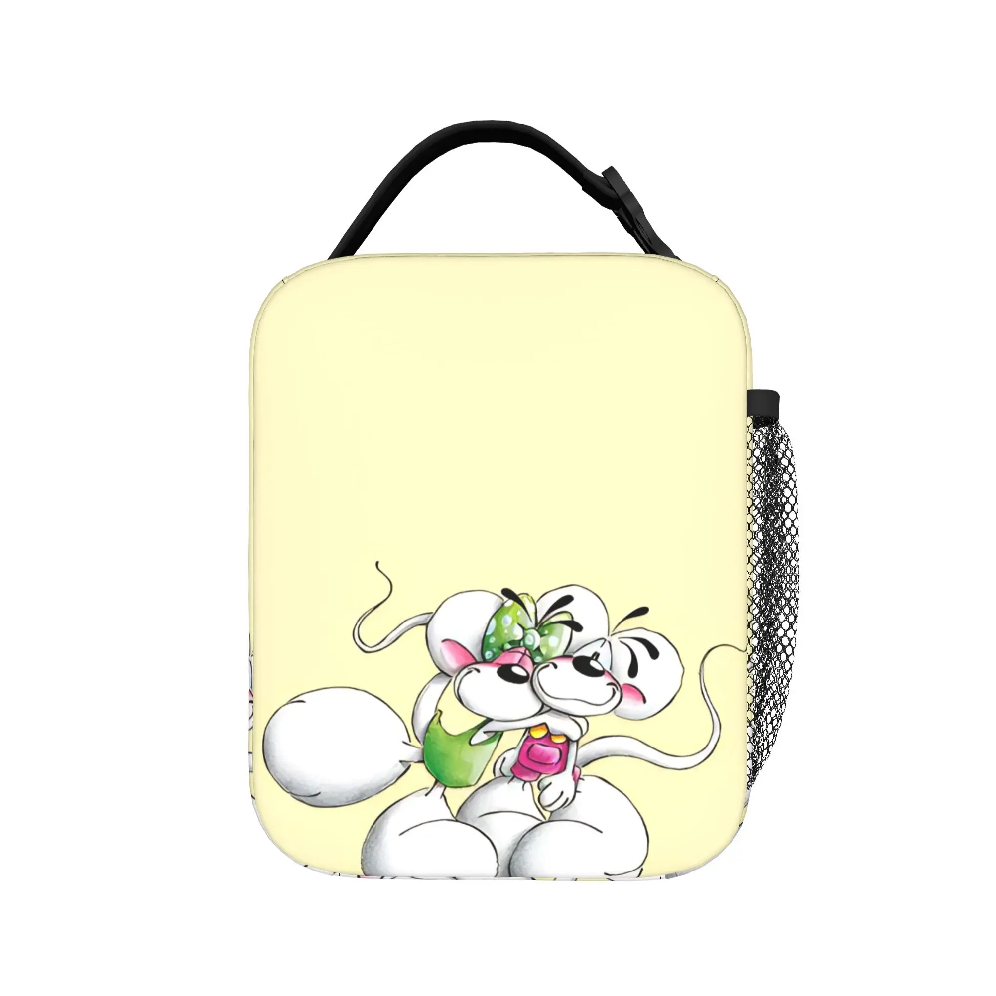 Cute Cartoon D-Diddl Mouse Thermal Insulated Lunch Bag for School  Portable Food Bag Thermal Cooler Lunch Boxes