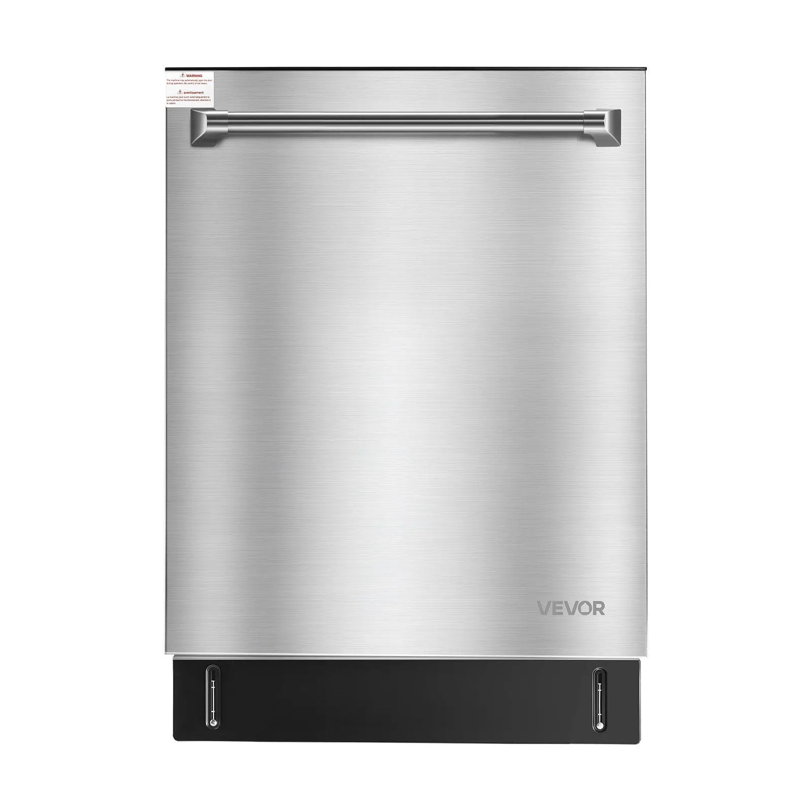 Built-In Dishwasher 24 Inch Stainless Steel 14 Place Settings 8 Programs Low Noise Kitchen Appliance