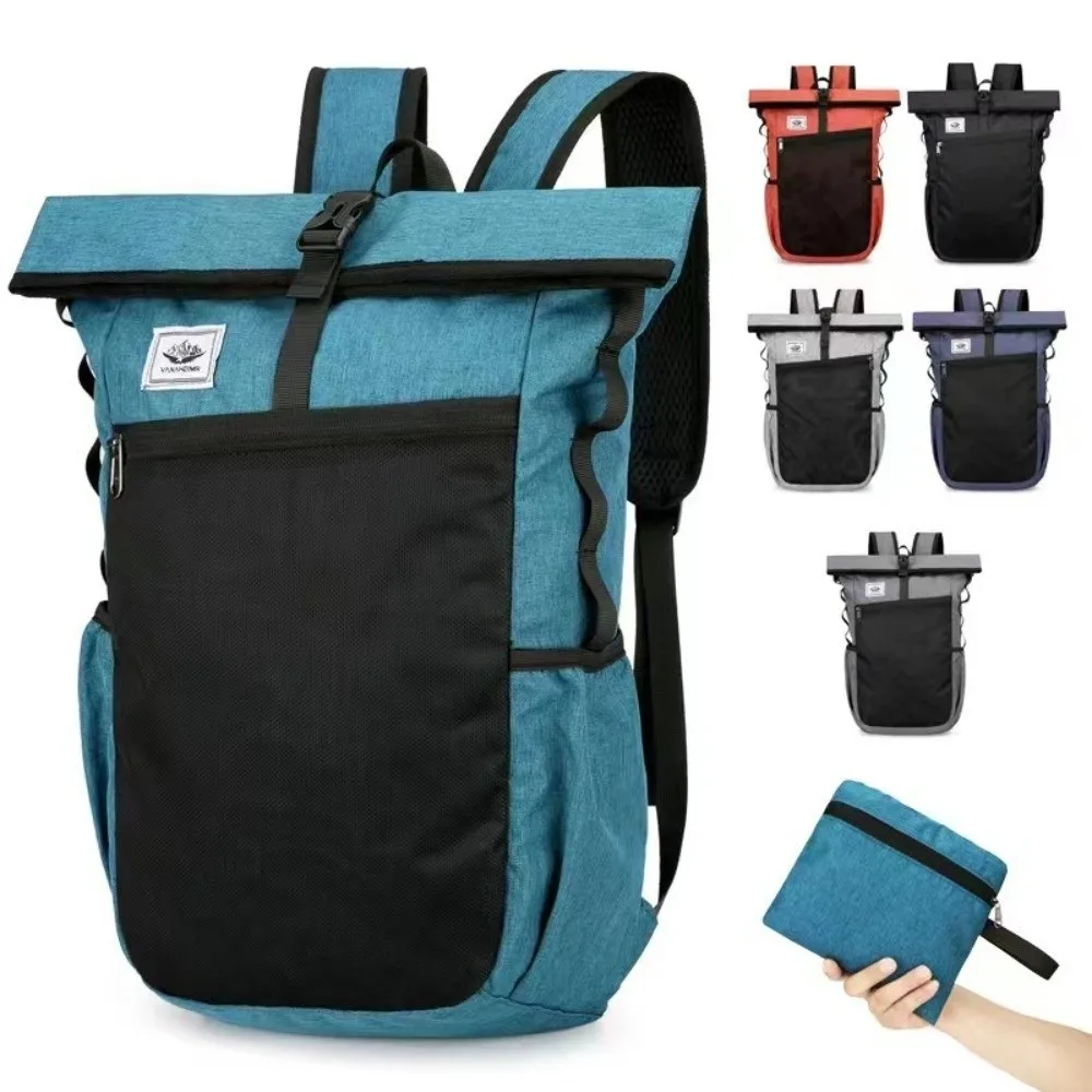 Large Capacity Foldable Backpack Foldable Design Waterproof Sports Travel Bag Lightweight Durable Leisure Fitness Bag