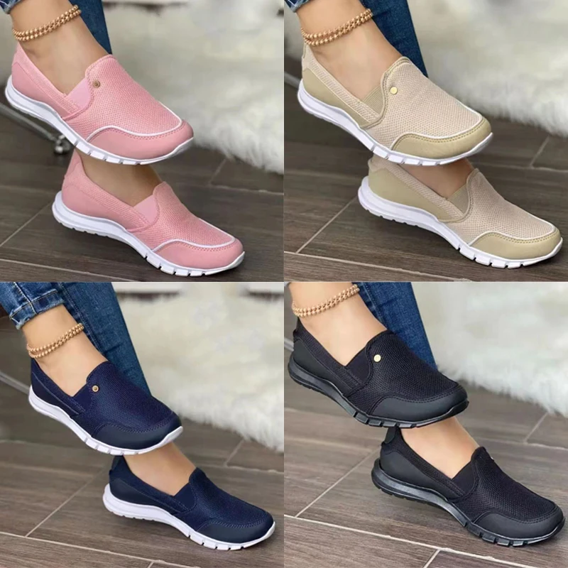 Women Sneakers Lightweight Breathable Summer Casual Women Shoes Plus Size Tennis Shoes Fashion Sport Shoes