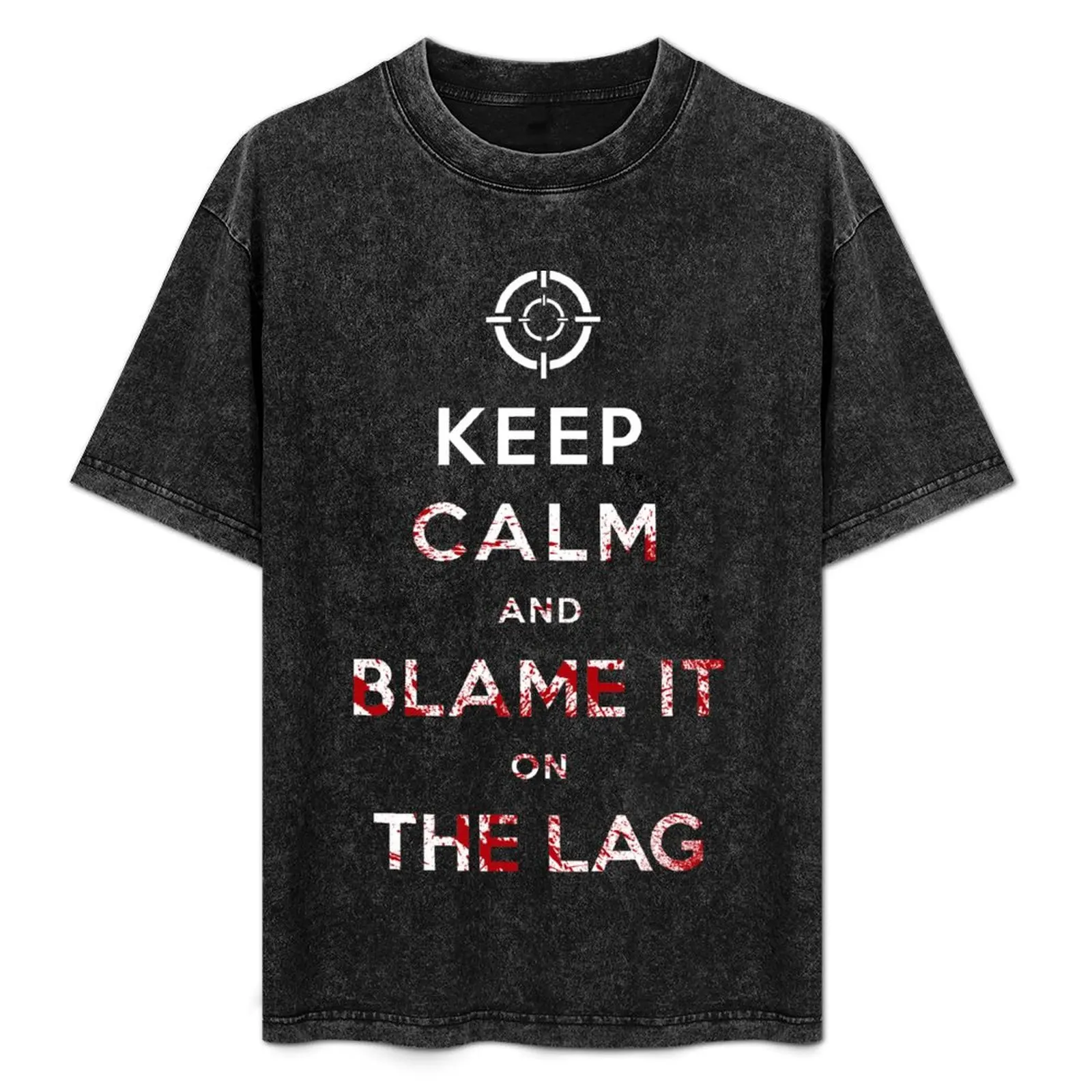 

Keep Calm and Blame it On The Lag T-Shirt Abstract Pattern Print Top